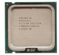 INTEL PENTIUM D915 2.8 GHz Dual-Core 4MB 775Pin Fansız Kutusuz İşlemci - 1